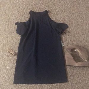 Felicity and Coco Cold Shoulder Dress - Navy